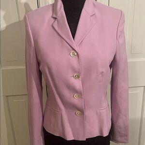 Lauren Ralph Lauren lavender silk Blazer